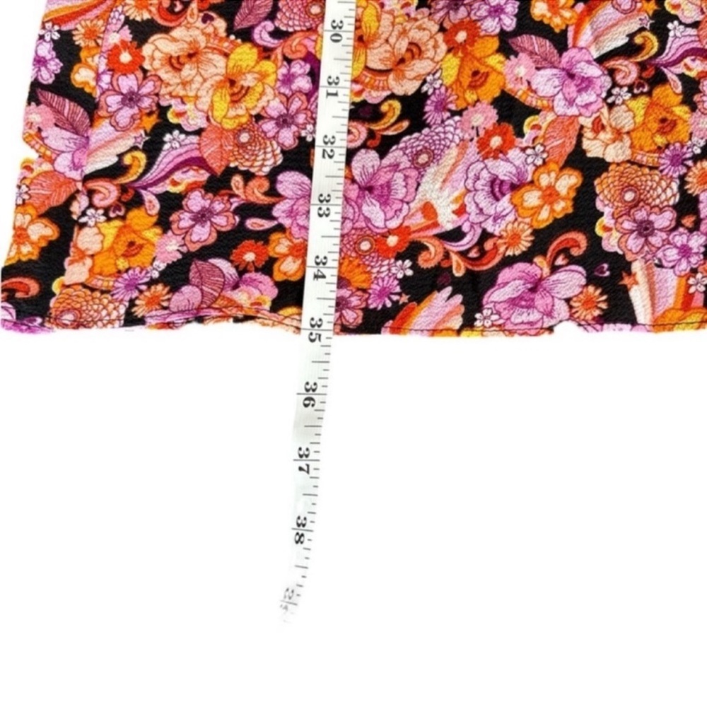 BCBGENERATION Floral Mini Dress Smocked Arms w/Bell Sleeves, Two Sizes 4 & 8. - Picture 11 of 11